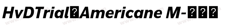 HvDTrial_Americane M字体转换 HvDTrial_Americane M字体转换